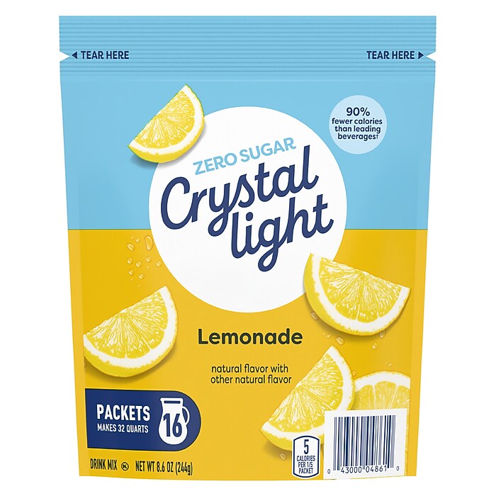 Crystal Light On-The-Go Sugar-Free Lemonade Powdered Drink Mix