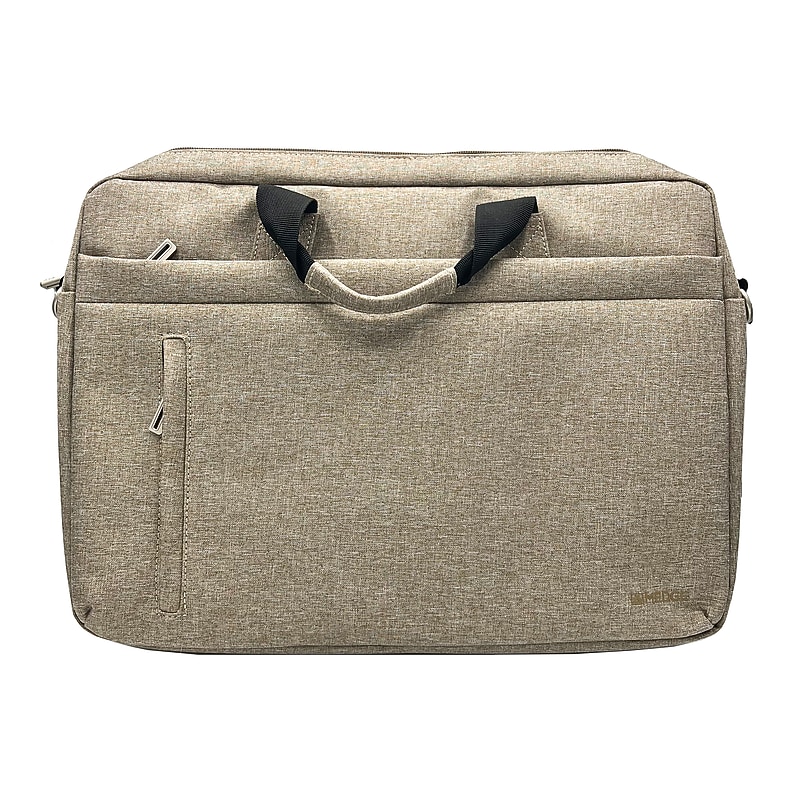 M-Edge Hudson 15" Nylon Laptop Bag, Tan (L15-HS-N-TP) image 1