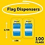 Post-it Flags, 1", Light Blue, 100 Flags/Pack (680-BB2)~#|#~C1FBF400-CCDD-4650-A69086E44E402727_sc7