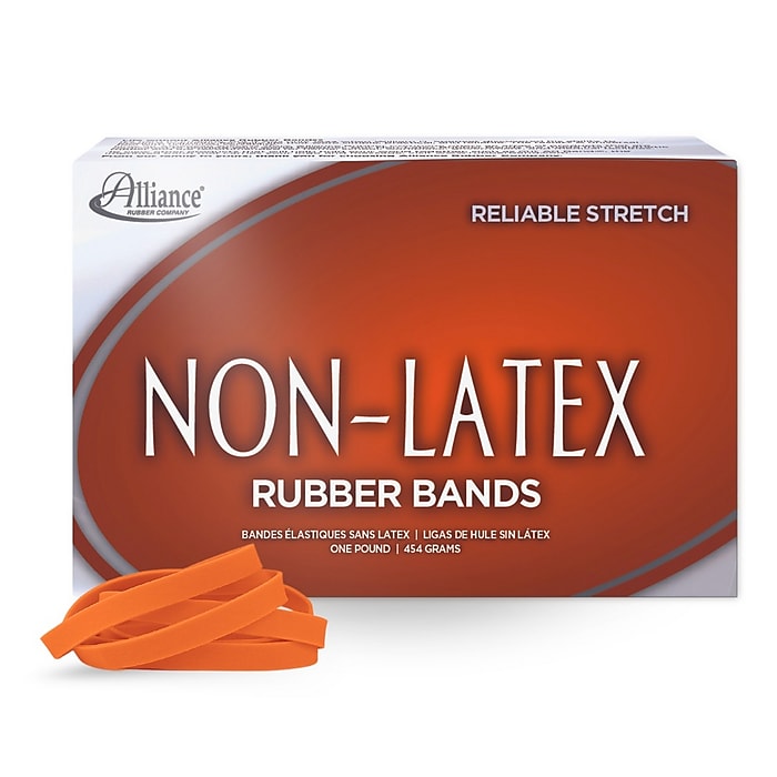 Alliance Non-Latex Multi-Purpose #64 Rubber Bands, 3-1/2