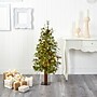 Nearly Natural 4-ft. Wyoming Alpine Pre-Lit Artificial Christmas Tree, 50 Lights (T1432)~#|#~C1FD4F84-26FE-4E92-8FCCC66FEA245D42_sc7