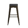 Flash Furniture Cierra Industrial Metal Indoor Bar Height Stools without Back, Gunmetal/Black, 4-Pieces/Pack (4ET32030GNRPL2B)~#|#~C1FD6ADE-5407-4A00-B97B9A092A32E7EB_sc7
