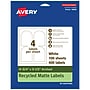 Avery EcoFriendly Laser/Inkjet Decorative Edge Multipurpose Labels, 4-3/4" x 3-1/2", White, 400/Box (94600)~#|#~C2044576-E899-44F0-9153AD58C79210F4_sc7