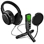 Delton M101 RGB Condenser Microphone and ANC Bluetooth Computer Headphones Podcast & Recording Kit, Black (DRU3000BD1)~#|#~C207E272-1085-4119-93F4C97FAAD88938_sc7