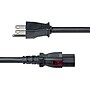StarTech 15 ft. NEMA 5-15P to Locking C13 Power Cable, Male-to-Female, Black (15 ft.-LC15A-POWERCORD)~#|#~C2120BE5-A2E3-4776-BF1CB20F59BEC93C_sc7