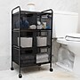 Mind Reader 6-Drawer Multipurpose Office Utility Cart, Black (6DRMESH-BLK)~#|#~C2126A71-CC27-4B1A-9B4A6FEDAA3D81D9_sc7