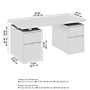 Bush Business Furniture Stratus 60"W Electric Rectangular Adjustable Standing Desk with Drawers, White (SUT009WH)~#|#~C2142FAA-0012-485D-B3F7DDA006E09F17_sc7