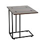 Household Essentials Jamestown 12"W x 19"D Laminate Side Table, Mid-Century Walnut/Black (8196-1)~#|#~C21918FA-8CA2-41EB-981F4D391FD180D4_sc7