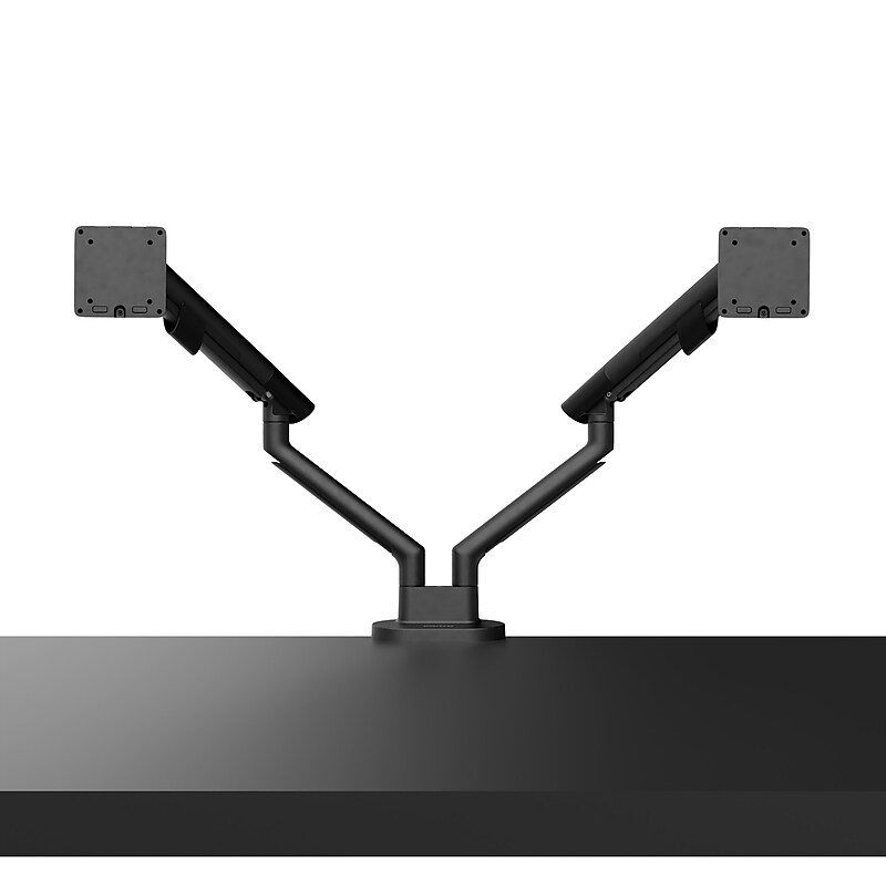 Kanto DM2 Dual Monitor Desktop Mount for 17” - 35” Displays, Up to 22 lbs., Black image 1