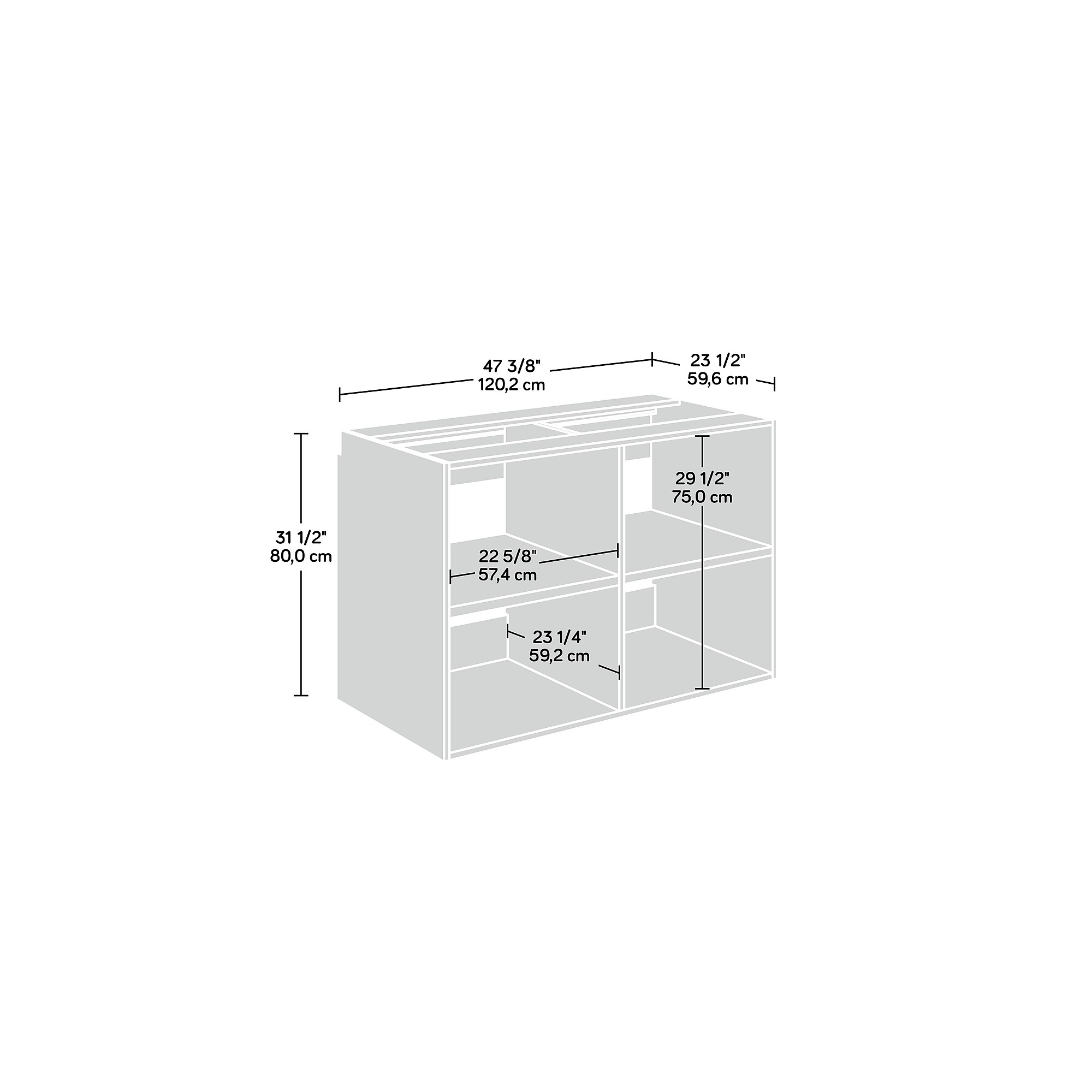 Sauder GarageCore 31″H Wall Cabinet, White (443715) Sansujyuku sansujyuku.com