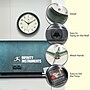 Infinity Instruments Round Retro Hunter Green Wall Clock, Aluminum, 9.5" (10940HG)~#|#~C224B498-9E62-4628-88B876BB7F9F238D_sc7