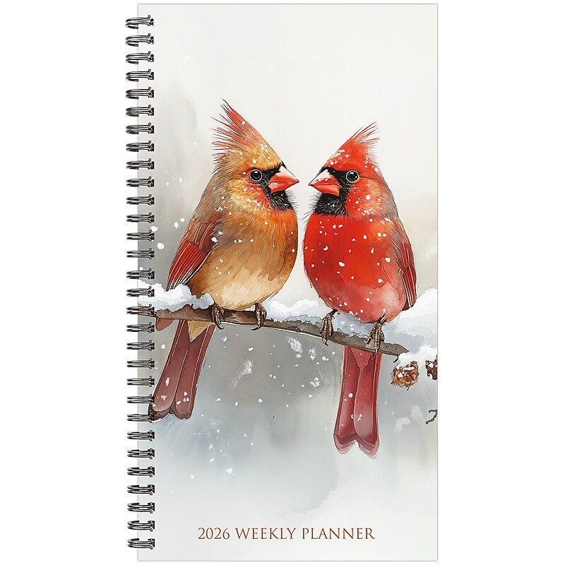 2026 Willow Creek Cardinals 3.5" x 6.5" Weekly & Monthly Planner, Paperboard Cover (57490) image 1