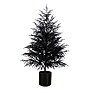 Nearly Natural Artificial Halloween Real Touch Black Norfolk Pine Christmas Tree, 5' (T5243)~#|#~C2273E38-2AD8-43EF-9782FC6C638D424A_sc7