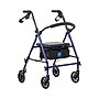 Medline Basic Knockdown Folding Rollator, Adult, Blue (RLKD-150S-6B)~#|#~C22BFBF6-90C9-4C22-8115B2EFB9A62E3A_sc7