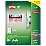 Avery TrueBlock Laser Durable ID Labels, 5" x 8-1/8", White, 100 Labels/Box (6579)~#|#~C22D98C5-D557-47CB-AEA2342AD13B9B7E_sc7