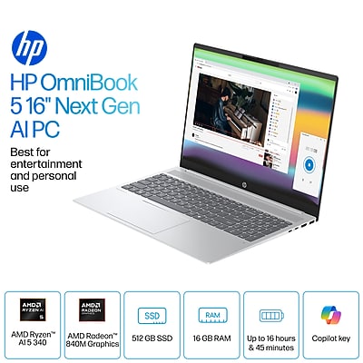 HP OmniBook 5 16 inch Laptop AI PC - Thumbnail 5