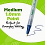 BIC Ecolutions Clic Stic Retractable Ballpoint Pens, Medium Point, Blue Ink, Dozen (CSEM11BE)~#|#~C2347B72-8165-48DB-ADDE12E013F19959_sc7