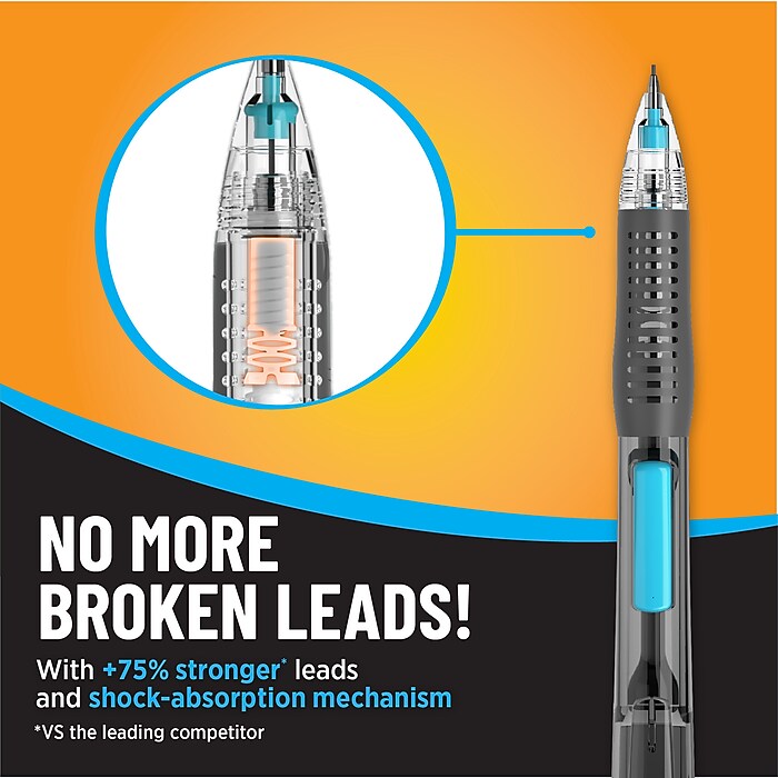 BIC Break-Resistant Mechanical Pencils, 0.7mm, #2 Medium Lead, 4