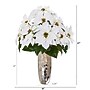 Nearly Natural Artificial Poinsettia Arrangement (A1110)~#|#~C23655A1-70FC-4D8F-B9C3A6C73F6BEA64_sc7
