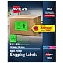 Avery Laser Shipping Labels, 5-1/2" x 8-1/2", Neon Green, 200 Labels/Box (5952)~#|#~C2383978-152D-42D8-BFD678E0818CACA0_sc7