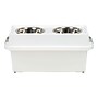 Iris 12 Quart Elevated Feeder Storage with Lid, Plastic, White (585114)~#|#~C23BB4D5-AD30-4712-85D679B1A77D5533_sc7