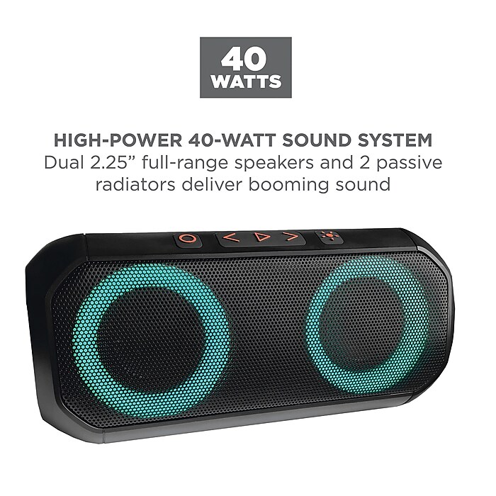 ION Uber Wireless Bluetooth Speaker with Speakerphone, Water