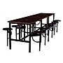 Regency Endure Standing Height Collaborative Table & Chair Set with 12 Pull-Out Stools, Walnut (9012-WLT-WLT)~#|#~C2437299-8138-46C5-95FC09DD6A1AC535_sc7
