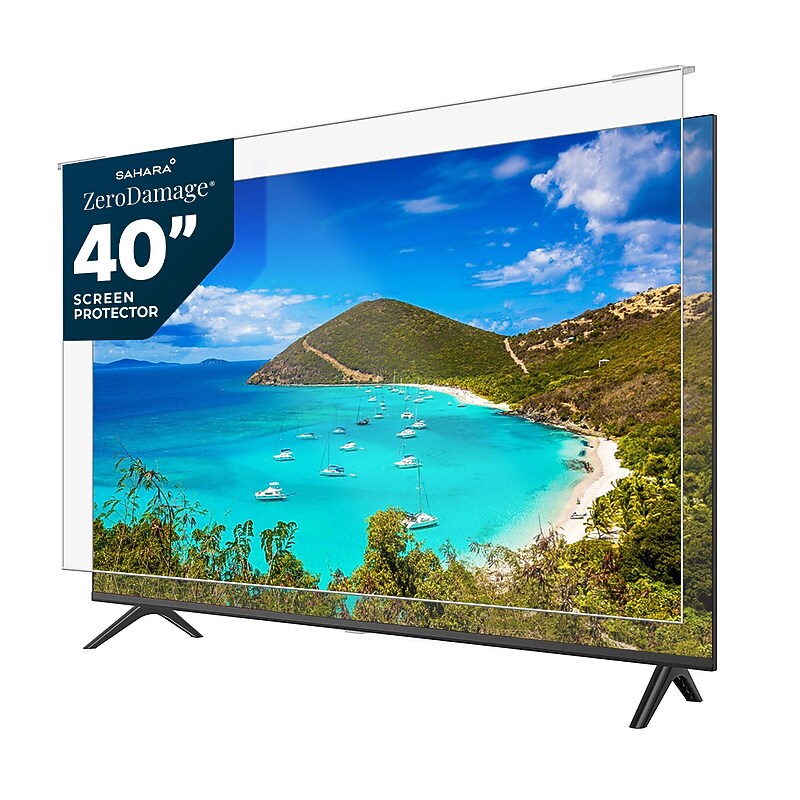SaharaCase ZeroDamage 40" Anti-Blue Light TV Screen Protector, Clear (ZD-TV-AB-40) image 1