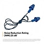 E-A-R UltraFit Metal Detectable Corded Earplugs, NRR 25 dB, Blue, 100/Box (3404007)~#|#~C246D884-325A-4349-A083AC7ABE03060C_sc7