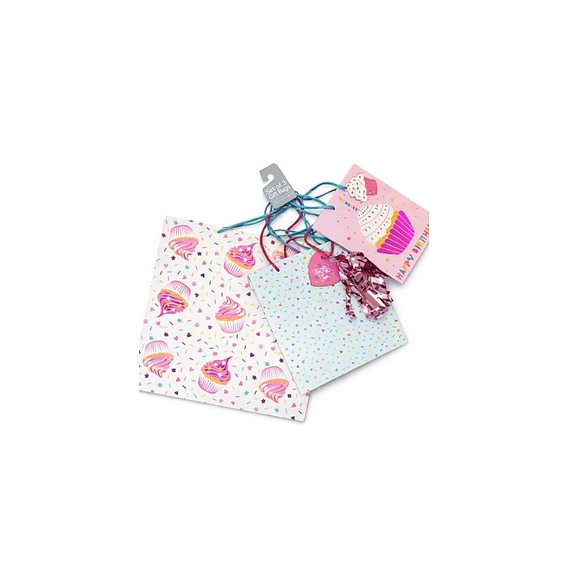 Simple Pleasures Birthday Large Gift Bags, Multicolored, 48/Carton (S2032-2236) image 1