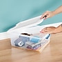 Sterilite 15 Quart Latching Storage Bin with Lid, Plastic, White, 12/Carton (14948012)~#|#~C24EB254-B1D7-4F4A-893146C298351A7F_sc7