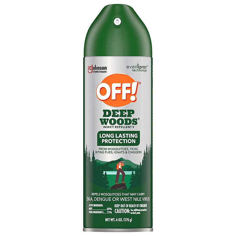 OFF! Deep Woods V Aerosol for Mosquitos, Alcohol Odor, 6 oz. (333242) image 1