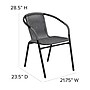 Flash Furniture Gray Rattan Indoor-Outdoor Restaurant Stack Chair (TLH-037-GY-GG)~#|#~C25276DF-0AB2-4BD3-A65A7DB1F5F30079_sc7