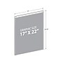 Azar Sign Holder, 17" x 22", Wall Mounted, Clear Acrylic, 2/Pack (162728-2PK)~#|#~C2547C31-ACA0-4226-BB5A14164450B1FC_sc7