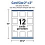 Avery Silver-Snowflakes Matte Blank Card, White, 120/Pack (S00-FK3)~#|#~C2553435-E44A-4B53-ADA6D2D39A65F100_sc7