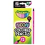 Crayola Neon Colored Pencils, Assorted Colors, 12/Pack (68-2119)~#|#~C255F45F-B449-462B-B8BD98EBDFFBD12E_sc7