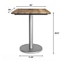 Flash Furniture TopGuard Rectangle Wood Restaurant Dining Table and Base, 30" x 24", Natural/Silver Base (ST2430NATTR18S)~#|#~C25BB49E-F5FD-4E36-8C48EAA85B94C10E_sc7