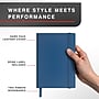 Staples Pro120 Elite™ Hardcover Journal, 5.5" x 8", Narrow Ruled, Navy Blue, 195 Pages (ST63373)~#|#~C26678D6-AC7F-41E8-98E837158FA9CDE1_sc7