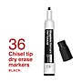 Staples Remarx Dry Erase Marker, Chisel Tip, Black, 36/Pack (ST62937)~#|#~C266936E-61DC-4BB7-8D5A55135BC8615A_sc7