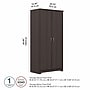 Bush Furniture Cabot 61"H Storage Cabinet with 4 Shelves, Heather Gray (WC31799)~#|#~C266FC24-5709-4136-AD882912BAD649F9_sc7