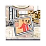 Azar Sign Holder, 8.5" x 11", Table Top, Silver, Plastic, 4/Pack (300332-SLV-4PK)~#|#~C2675F0D-5F3E-4F18-9D2CC845A7707C1E_sc7