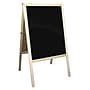 Flipside Dry-Erase Marquee Easel, 42", White/Black/Natural Wood (31700)~#|#~C26AB721-70ED-46FA-BE5E7575A7F5A4A7_sc7