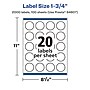 Avery Laser/Inkjet Starburst Multipurpose Labels, 1.75"  Dia, Matte White, 2000/Box (94607)~#|#~C26E1910-2419-422B-B529374CE00D93F5_sc7