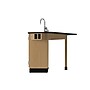 Diversified Woodcrafts Student Workstation with Sink, Oak Wood (2944K)~#|#~C275D3D1-E334-4059-A86BDF64547FE3FB_sc7