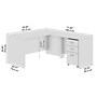 Bush Business Furniture Westfield 60"W L Shaped Desk with 42W Return and Mobile File Cabinet, Mocha Cherry (SRC168MRSU)~#|#~C278E162-1331-478B-AD77404D6D7F6C47_sc7