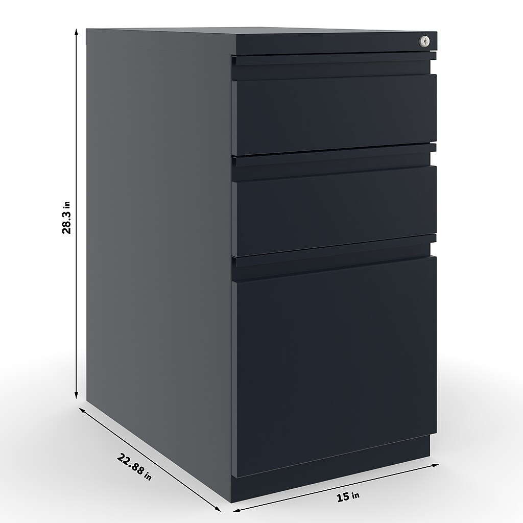 Dimensions of the filing cabinet: 20.3 in height, 22.88 in width, 15 in depth