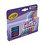 Crayola Glitter Kids Marker, Bold, Assorted Colors, 6/Pack (58-8629) ~#|#~C27C41B3-404C-459F-9933FFA9F02A2780_sc7
