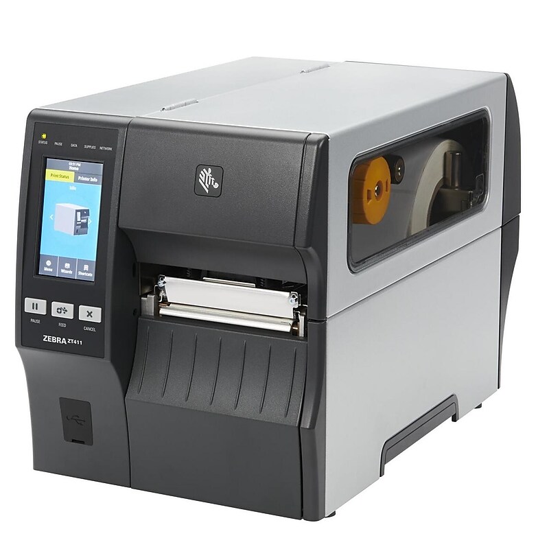 Zebra ZT411 Thermal Transfer Barcode Label Printer, USB, Multicolored image 1