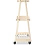 Whitmor 3-Shelf Wood Mobile Kitchen Cart with Lockable Wheels, Natural (6026-11895)~#|#~C28736FB-7707-4B61-93B0DBA14F576755_sc7