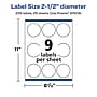 Avery Laser/Inkjet Multipurpose Labels, 2.5"  x 2.5", Matte White, 225/Pack (94516)~#|#~C28C0050-7BC4-4B4D-A8694F82457C0C36_sc7